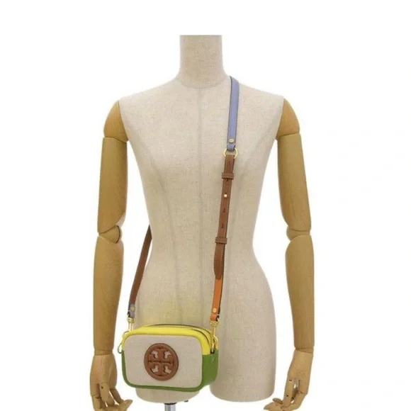 Tory Burch Yellow and Green Crossbody Bag - Picture 4 of 5
